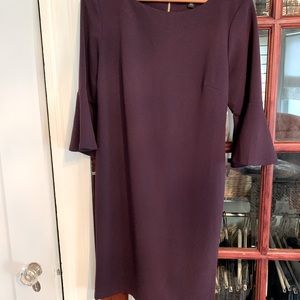 Dress with Bell sleeves. 10P. Plum